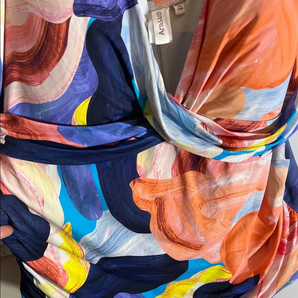 *Artesands* Premium: Colorful Swimsuit with Abstract Pattern - Picture 4 of 9